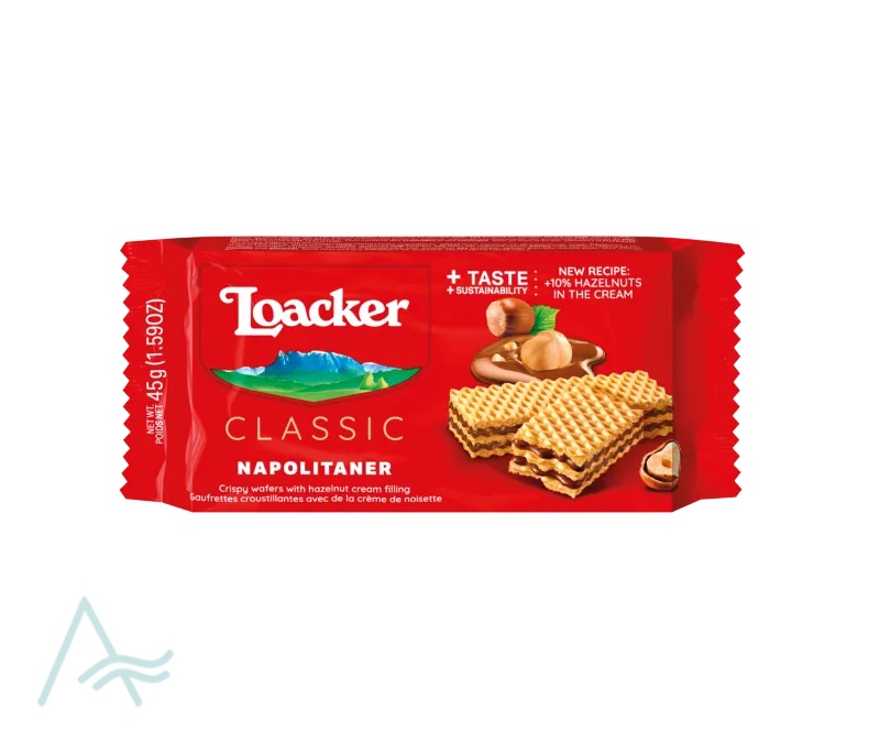 LOACKER CLASSIC NAPOLITANER WAFER 45 G